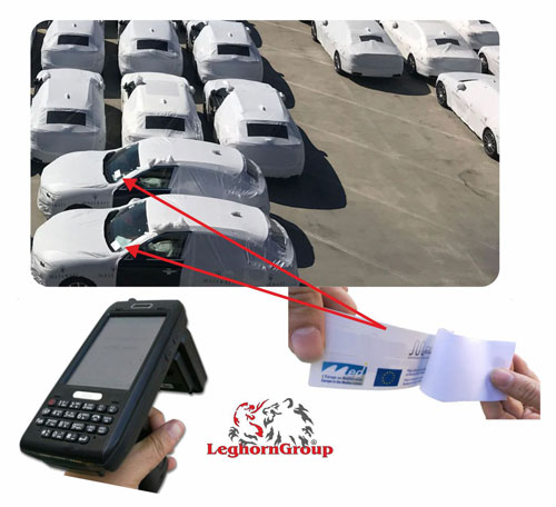 etichette adesive di sicurezza tag rfid uhf windshield