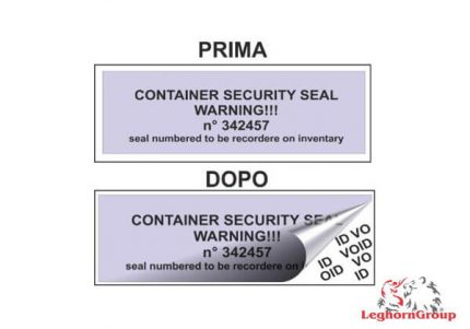 etichette per container