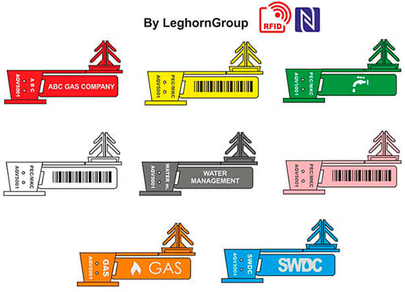 rfid wire seals anchorflag colors customizations