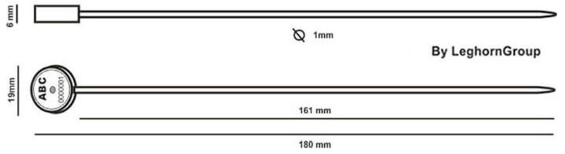 sigilli regolabili per contatori merope seal disegno tecnico