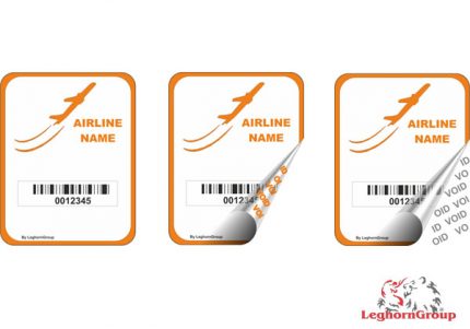 etichette di sicurezza per compagnie aeree aeroporti