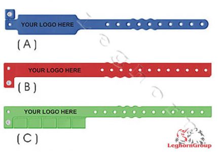 braccialetti identificativi in vinile