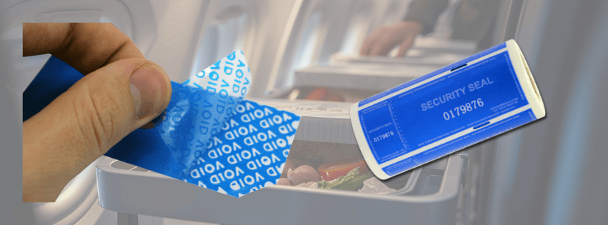 VOID adhesive labels